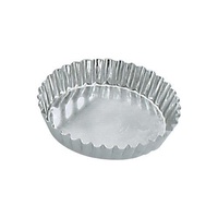 Guery Tart Mould Round Fluted Fixed Base 95 x 18mm