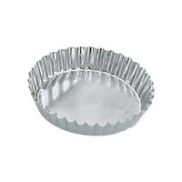 Guery Tart Mould Round Fluted Fixed Base 105 x 20mm