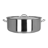 Chef Inox Casserole with Lid Stainless Steel 37L