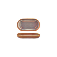 Urban Loft Autumn Brown Oval Plate 180x100mm, Ctn of 32