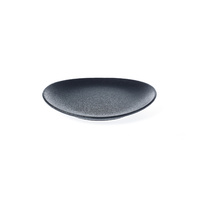 Tablekraft TK Black Oval Plate 210x190mm Set of 6