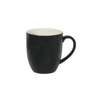 Brew Smoke Matt Black Coffee Mug 380ml Pack of 6