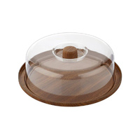 Evelin Cake Platter & Cover Set 300x110mm