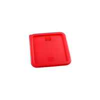 Jiwins Square Lid Red 230mm x 230mm to Suit 6-8 Ltr Food Container 