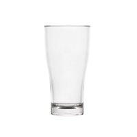 6x Polysafe Plastic Glass-Look Conical Middy 285mL Nucleated & Stackable