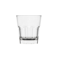 Polysafe Plastic Glass-Look Rocks Double Old Fashioned 350mL Ctn of 24