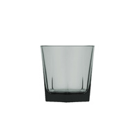 Polysafe Plastic Glass-Look Jasper Old Fashioned 270mL Smoke Stackable Ctn of 24