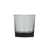 Polysafe Plastic Glass-Look Jasper Double Old Fashioned 375mL Smoke Ctn of 24
