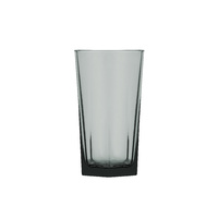 Polysafe Plastic Glass-Look Jasper Highball 355mL Smoke Ctn of 24