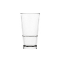 Polysafe Plastic Glass-Look Colins Highball 355mL Stackable Ctn of 24