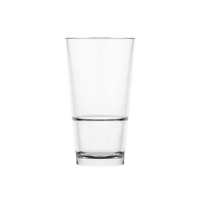 Polysafe Plastic Glass-Look Colins Highball 425mL Stackable Ctn of 24