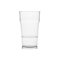 Polysafe Plastic Glass-Look Beer Pint Nonic 540mL Nucleated Ctn of 24