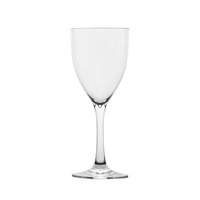Polysafe Plastic Glass-Look Vino Blanco Wine Glass 250mL with Plimsol Line Ctn of 24