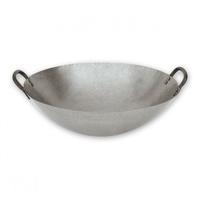 Iron Wok with Round Bottom 2 Handles 360mm