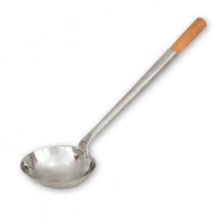 Chinese Ladle Stainless Steel with Wood Handle 100mm