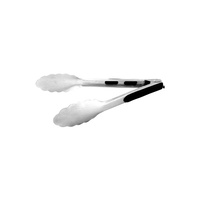 Utility Tong Heavy Duty w Black Rubber Handle & Lock 300mm