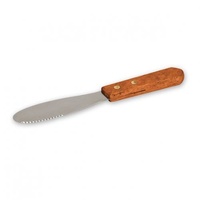 Butter Spreader with Wooden Handle 35 x 105mm Blade