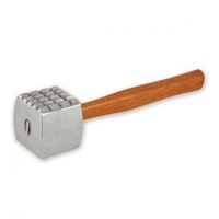 Meat Tenderizer Aluminium Head w Wooden Handle 285x70mm