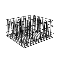 Glass Basket Black PVC with 20 Compartments 430x355x215mm