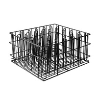 Glass Basket Black PVC with 30 Compartments 430x355x215mm