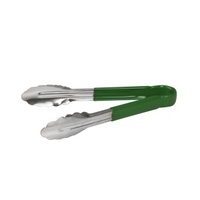 Stainless Steel Tong 1 Piece w PVC Coated Handle Green 230mm