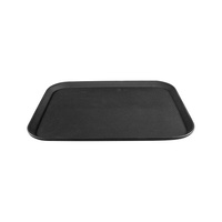 Plastic Non-Slip Tray Black Rectangular 350 x 450mm
