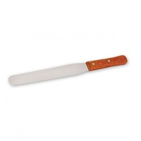 Spatula / Palette Knife with Flat Blade and Wooden Handle 200mm