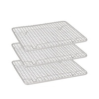 Cooling Rack / Pan Grate Chrome Plated 125 x 260mm Set of 3