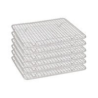 Cooling Rack / Pan Grate Chrome Plated 125 x 260mm Set of 6