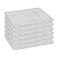 Cooling Rack / Pan Grate Chrome Plated 200 x 250mm Set of 6