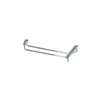 Glass Hanging Rack Single Row Chrome 400mm
