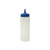 Cater-Rax Sauce Squeeze Bottle Clear with Blue Top 750ml