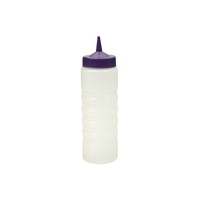 Cater-Rax Sauce Squeeze Bottle Clear with Purple Top 750ml