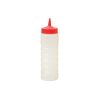 Cater-Rax Sauce Squeeze Bottle Clear with Red Top 750ml