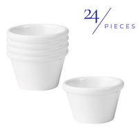 Ryner Melamine Round Ramekin White 45ml Set of 24
