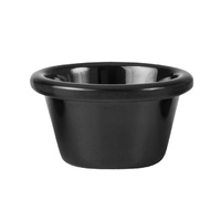 Ryner Melamine Round Ramekin Black 90ml