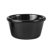 Ryner Melamine Round Ramekin Black 120ml