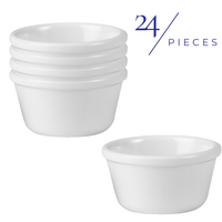 Ryner Melamine Round Ramekin White 120ml Set of 24