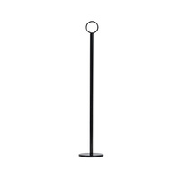 Table Number Stand Ring Clip Black 70mm Base 380mm