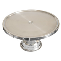 Cake Stand / Plate Stainless Steel 330x175mm
