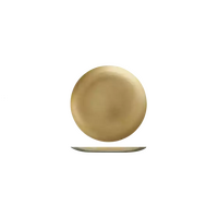 Vintage Servingware S/S Round Coupe Plate Gold 130mm Pack of 6