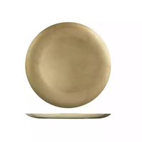 Vintage Servingware S/S Round Coupe Plate 230mm Gold Pack of 6