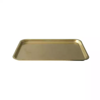 Vintage Servingware S/S Rectangular Tray 310mmx220mm Gold Pack of 6