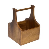 MODA Artisan Wooden Cutlery Box / Caddy 140x140x200mm