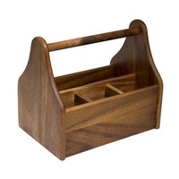 MODA Artisan Wooden Cutlery Box / Caddy 230x155x200mm