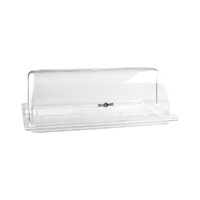 Alkan Zicco Rectangular Roll Top Clear Cover & Tray 530x325mm