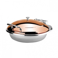 Athena Induction Chafer Round 360mm Golden Rose Lid
