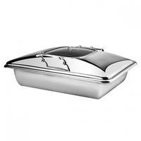Athena Induction Chafer, Rectangular, 1/1 Size, Stainless Steel & Glass Lid