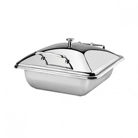 Athena Induction Chafer Rectangular 1/2 Size Stainless Steel Lid