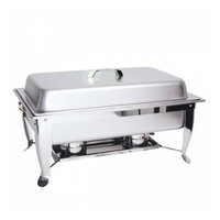 Folding Leg Chafer Stainless Steel w 1/1 Food Pan